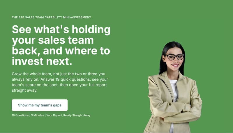 Sales team mini-assessment